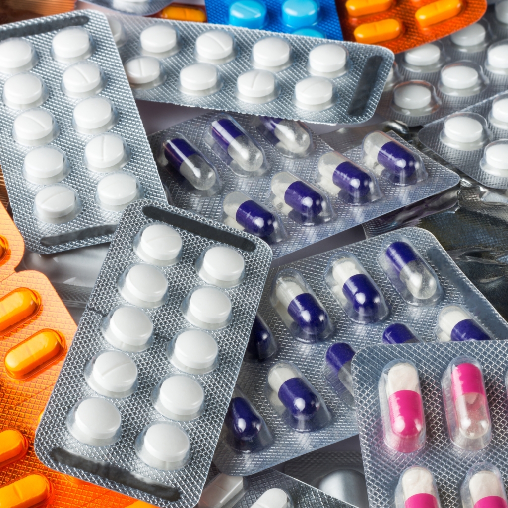 Different,Types,Of,Medicine,Blister,Packs,,Medical,Drugs,Capsules,And
